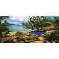 thumbnail image 4 of Beach Piggy Bank, Holiday in Seychelles Theme Exotic Beach Pool Summer Vacation Greenery, Ceramic Coin Bank Money Box for Cash Saving, 3.6" X 3.2", Green Blue Pale Brown, by Ambesonne, 4 of 4