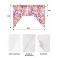 thumbnail image 5 of Purple Coral Coastal Swag Valances for Windows, Small Curtains Drapes, Summer Beach Nautical Ocean Sea Kitchen Window Curtains Over Sink Window Treatment Valance for Bedroom/Bathroom 56"x36", 5 of 5