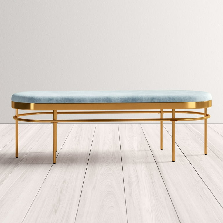 Burdette Upholstered Bench Weight Capacity lbs 550 Seat