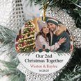 thumbnail image 2 of Our Second Christmas Together Ornament 2025, Custom Name Text Couple Photo Date Christmas Ornament Keepsake, 2nd Christmas Ornament Gift for Dating Anniversary, 2 of 5