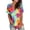 Multicolour, variant on Womens Tees Short Sleeve V-Neck Basic Y2K Vacation T Shirts Oversized Tie Dye Print Summer Tops Fashion 2026