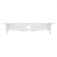 thumbnail image 1 of White Shelf, 24x4.5x1.1 Inch Storage Rack, Storage Tool For Household For Bedroom Storage Supplies, 1 of 8