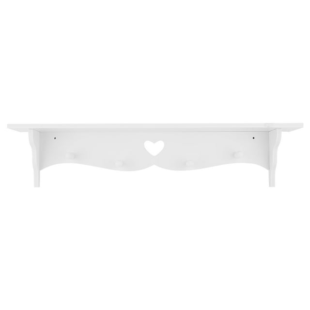 White Shelf, 24x4.5x1.1 Inch Storage Rack, Storage Tool For Household For Bedroom Storage Supplies