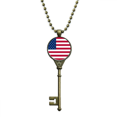 thumbnail image 1 of América del Norte Estados Unidos bandera nacional país símbolo Mark patron Llavero Collar Colgante Bandeja Cadena Embellecida Unbranded M, 1 of 3