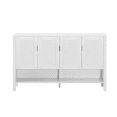 thumbnail image 4 of Hassch 55.1 Inch Buffet Cabinet with Storage, Farmhouse Sideboard with 4 Doors, Coffee Bar Cabinet with Adjustable Shelves, Cupboard for Kitchen, Living Room, White, 4 of 10