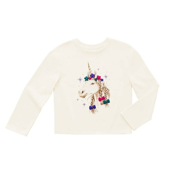 FACT GIRL Longsleeve Tee Mサイズ Girls' Long-sleeve Fall Words Graphic Tee For Girls | Factory