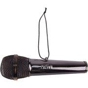 Broadway Gifts Black Microphone Christmas Tree Ornament Decoration 3 inches