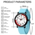 thumbnail image 2 of Blekon Original Analog Nurse Silicone Band Watch - Second Hand, Water Resistant, Round Shape, 2 of 7