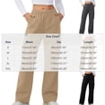 thumbnail image 4 of LIaqionyy Womens Cargo Pants Quick Dry Hiking High Waist Baggy Casual Outdoor Joggers Trousers with Zipper Pockets, 4 of 7