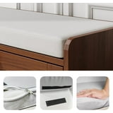 Brown Shoe Bench, Modern Entryway Bench with 2 Flip Drawers, Shoe Rack Bench with Padded Seat Cushion, Wooden Shoe Storage Bench for Entryway, Bedroom and Apartment - Walmart.com