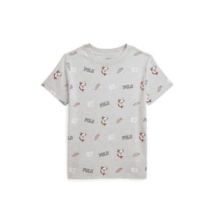 Polo Ralph Lauren Toddler and Little Boys Cotton Jersey Graphic T-shirt - Andover Heather
