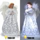 thumbnail image 3 of Tree Topper Angel With Lights,3d Led Angel Tree Topper, Standing White Angel Christmas Tree Topper Or Table Top, For Christmas Holiday Ornament Or Ind, 3 of 3