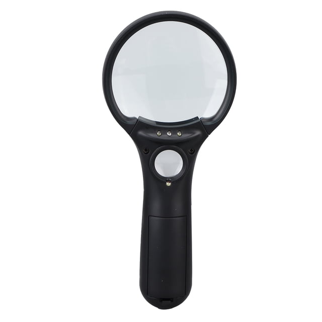 LED Magnifying Glass, Light Transmittance 4 LEDs High Definition Handheld Magnifying Glass For Reading