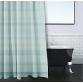 thumbnail image 3 of Simply Daisy 70" W x 73" H Raya De Agua Stripe Print Polyester Shower Curtain, Aqua, 3 of 3