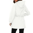 thumbnail image 5 of MuXi Women's Lightweight Hooded Anorak Jacket Windbreaker For Outdoor Sports And Daily Wear Comfortable All Season Raincoat (White,XL), 5 of 5