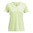 thumbnail image 2 of Camiseta Under Armour Tech Twist para mujer, cuello en V, talla XS, verde, 2 of 3
