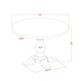 thumbnail image 2 of Luxe by East West Furniture Modern Dining Table, 2 of 6