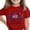 Red, variant on AHTJRT Girls Patriotic Shirts American Birthday Tee Tops Summer 4th of July Short Sleeve Tee Shirts Black 9-10 Years