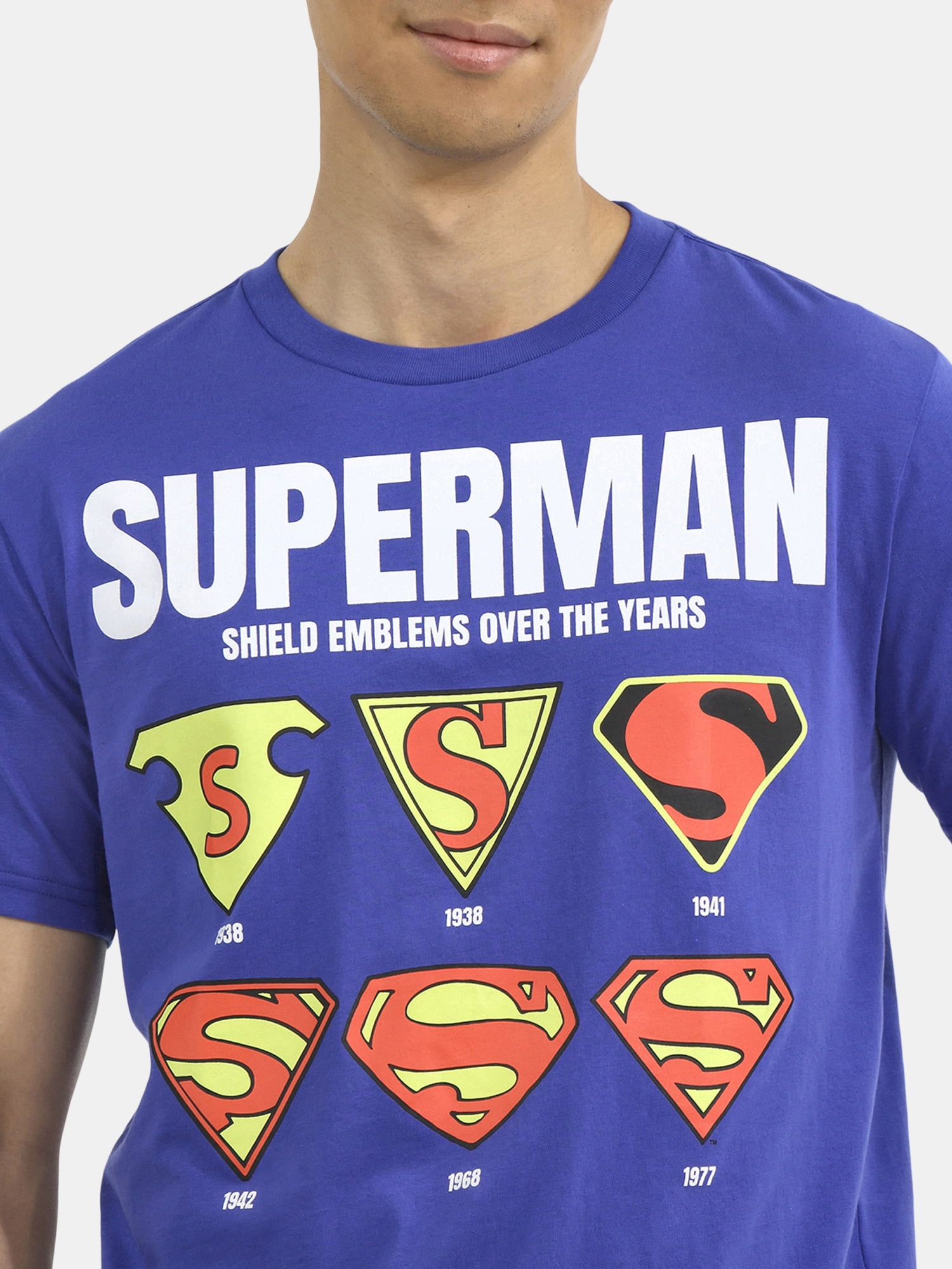 Superman, Men's & Big Men's Graphic T-Shirts, Super Logos, Sizes S-3XL