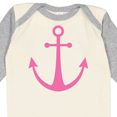 thumbnail image 4 of Inktastic Anchor Nautical Pink Girls Long Sleeve Baby Bodysuit, 4 of 5