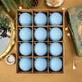 thumbnail image 4 of 12 Pcs Christmas Tree Decorations Velvet Christmas Balls Flocked Christmas Tree Ball Ornaments Plastic Xmas Decorative Hanging Ornaments(2.36 Inch), 4 of 6