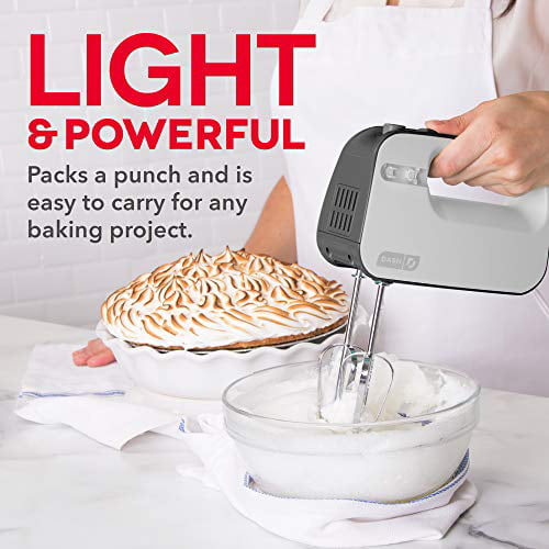 Renewed Dough Cakes Batters Brownies Mixing Cookies Dash SHM01DSRD Smart Store Compact Hand Mixer Electric for for Whipping Meringues & More 3 Speed Red