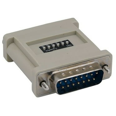 DB9 Male To HD15 Female VGA Adapter - Molded Display Converter For Legacy Equipment