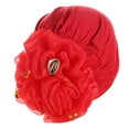 thumbnail image 2 of PEIXUN Chapeau à Fleurs Solides pour Femmes, Turban Musulman, Couvre-Chef Ample, 2 of 4