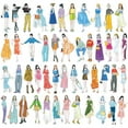 thumbnail image 3 of Wrapables Fashion Women People Vinyl Stickers for Scrapbooking, Journaling, Water Bottles, 100pcs, Fashion Girls, 3 of 9