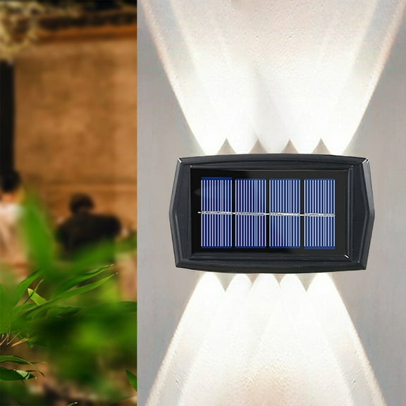 LED Outdoor Solar Lights, Land-scape Spotlights, Garden Lights, Wireless Solar Powered Outdoor Lights/Lighting For Yard, Walkway Cold White 2Pcs 10 Lamp Beads