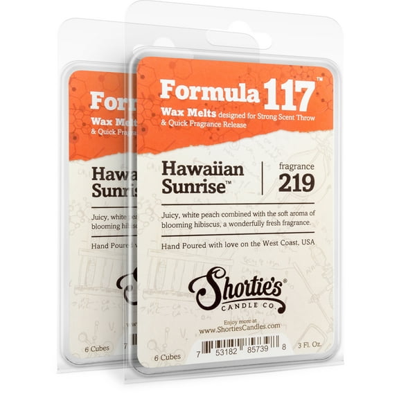 Hawaiian Sunrise Wax Melts Multi Pack - Highly Scented   Natural Oils - Shortie's Candle Company
