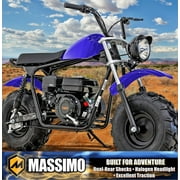 Massimo Minibike MB200S 7.5HP 196cc 4 Stroke, Gas Powered Mini Bike Motorcycle - Blue
