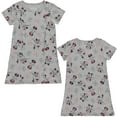 thumbnail image 5 of Disney Girls Minnie Mouse Adaptive T-Shirt Dress, Minnie Mouse Clothing Little and Big Girls Sizes Heather Grey, 5 of 5