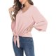 thumbnail image 3 of Txlixc Blusa de color sólido para mujeres Txlixc moda, 3 of 6