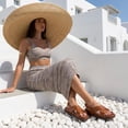 thumbnail image 4 of Cushionaire Eden Footbed Sandals for Women, Comfortable Arch Support Womens Sandals with Platform, Slingback Strap and Memory Foam, 4 of 15