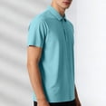 thumbnail image 6 of CYiJun Men's and Big Men's Polo Shirts,Quick Dry Moisture Wicking Performance Short Sleeve Golf Shirts, Sizes M-5XL, 6 of 7