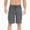 Dark Gray, variant on WIZUTIZ Mens Swim Trunks Summer Beach Vacation Shorts Drawstring Elastic Waist Solid Color Board Shorts with Pockets