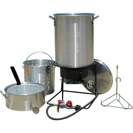 Turkey Frying Accessories - King Kooker #1265BF3 - Frying/Boiling Package with 2 Aluminum Pots