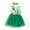 Green, variant on Odeerbi Girls Dress Baby Girls Clothes Toddler Net Yarn Solid Color St. Patrick's Day Four-leaf Print Sleeveless Skirt Dress Green
