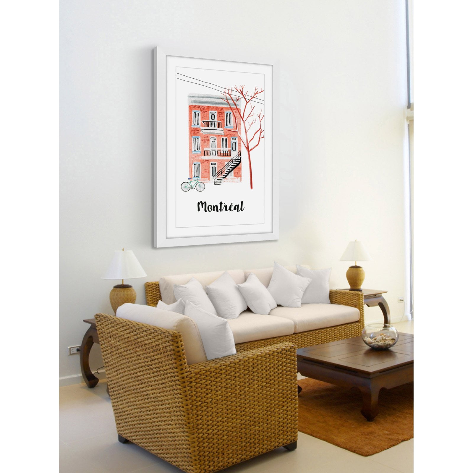 "Montreal Apartment" Framed Painting Print
