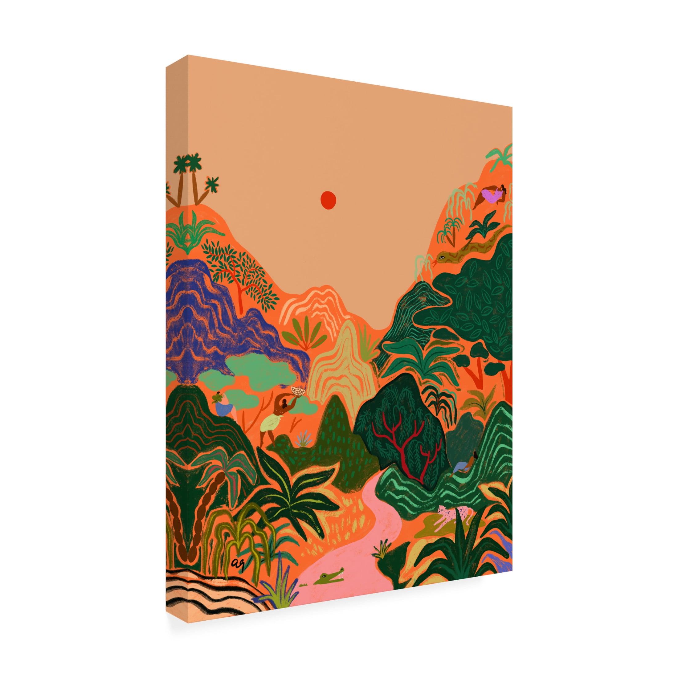 Trademark Fine Art Arty Guava Hidden Paradise No2 Canvas Wall Art