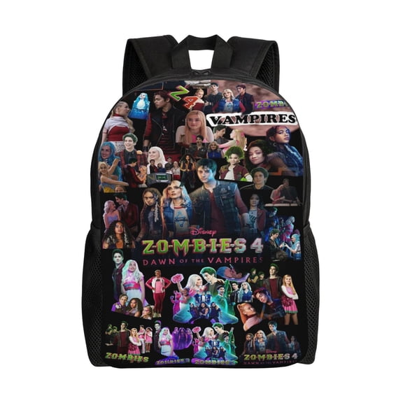 Zombies 4 Large Backpack Lightweight Laptop Bag Daypack Bookbag Travel Backpack for Men Women