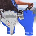 thumbnail image 3 of Guantes de ciclismo unisex de medio dedo de tela transpirable de alta elasticidad para exteriores (azul XL), 3 of 10