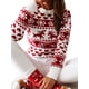 thumbnail image 4 of Sunloudy Suéter con estampado de copo de nieve de alce navideño para mujer, jersey de punto grueso informal de manga larga Sunloudy  moda, 4 of 9