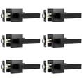 thumbnail image 5 of Anvazise 6 Packs Matte Black Door Handles Interior Door Knobs, Home Improvement Keyless Privacy Door Lock,Square Heavy Duty Door Handles Reversible Door Locks,Black, 5 of 7