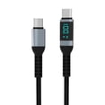 thumbnail image 1 of La línea de datos de carga rápida con pantalla digital de 100 W es adecuada para teléfonos móviles, computadoras, tipo C doble, 1 of 2
