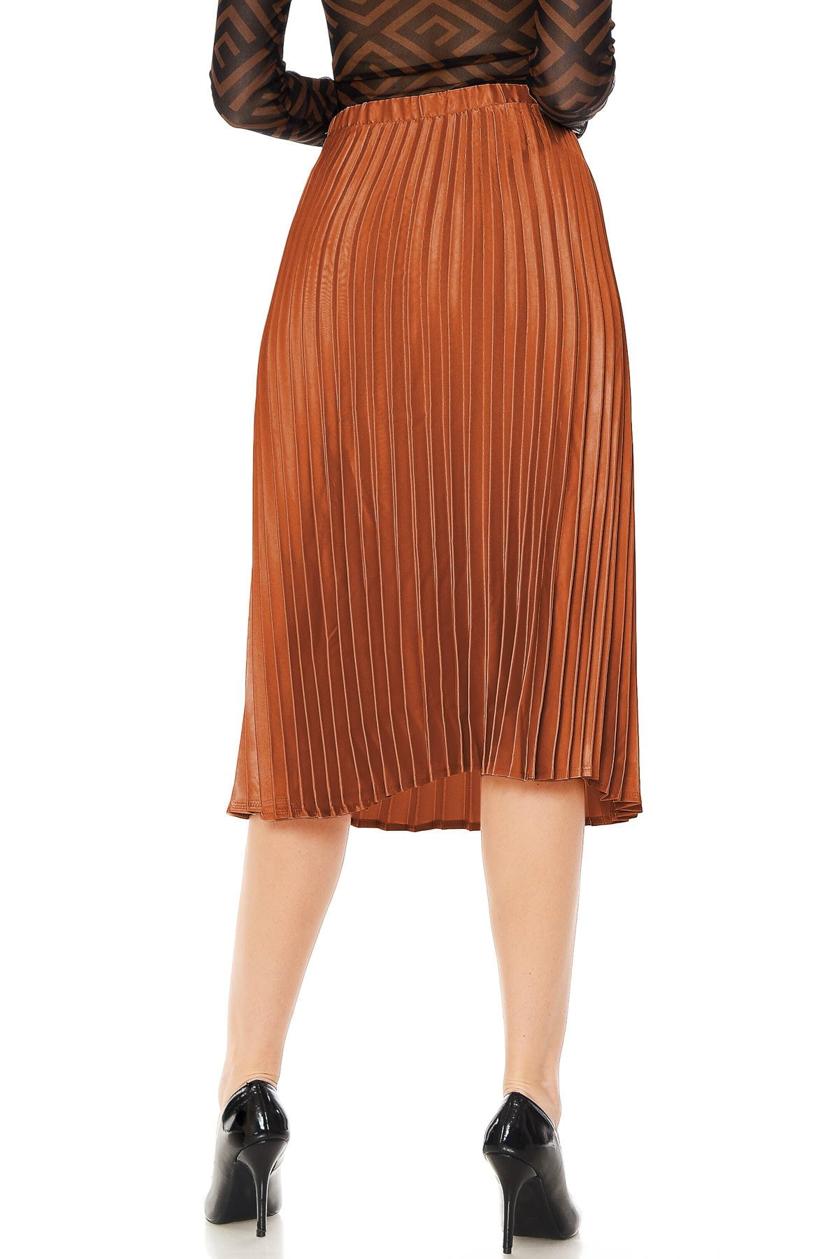 mid length satin skirts for juniors