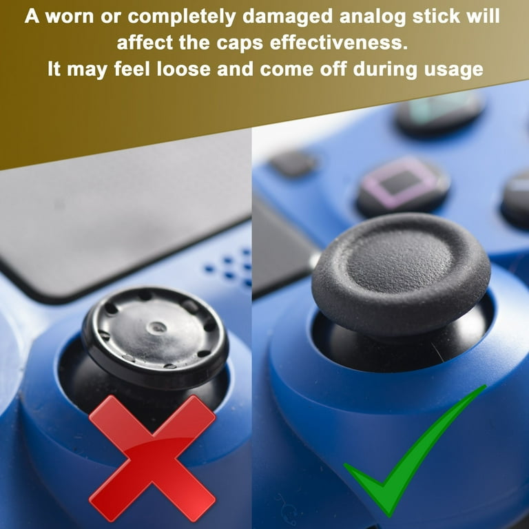 Insten 4pcs Silicone Thumb Grips for PS4 Xbox One Xbox 360