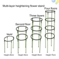 thumbnail image 5 of Travelwant 6 Sets Garden Plant Support Stake Round Garden Plant Support Ring Border Support, Plant Support Ring Cage for Rose Flowers Vine Tomato, 5 of 7