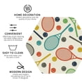 thumbnail image 3 of Fuzoiu Racket and Tennis Ball Print Leather Coasters Set,Drink Coasters Set of 4,for Tabletop Protection, Durable PVC Coasters,Home Décor and Housewarming Gift-Hexagon, 3 of 6